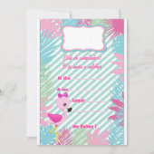 Tarjeta de Invitación Flamenco Baby 招待状 (正面)