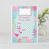 Tarjeta de Invitación Flamenco Baby 招待状 (スタンド正面)