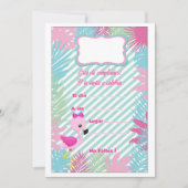 Tarjeta de Invitación Flamenco Baby 招待状 (正面)