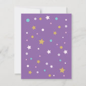 Tarjeta de invitación para cumpleaños unicornio (裏面)