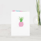 Tarjeta de Invitación Plegable Flamenco Rosa Baby 招待状 (裏面)