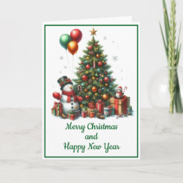 Tarjeta de Navidad con imagen de árbol de Navidad カード