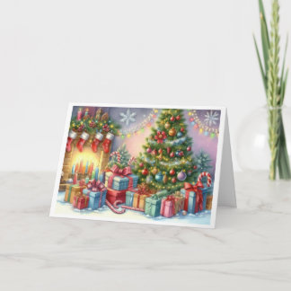 Tarjeta de Navidad con imagen de árbol de Navidad カード
