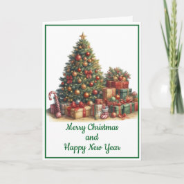 Tarjeta de Navidad con imagen de árbol de Navidad カード
