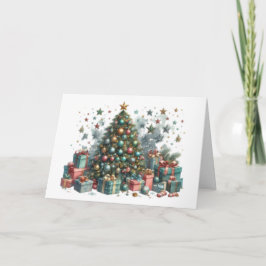Tarjeta de Navidad con imagen de árbol de Navidad カード