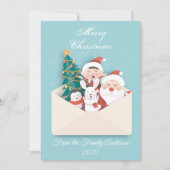 Tarjeta de navidad con sobre y detalles navidenos シーズンカード (正面)