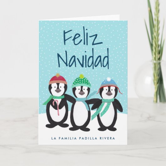 Tarjeta de Navidad de Los Pingüinos シーズンカード (正面)