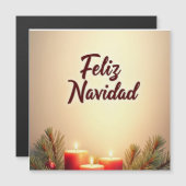 Tarjeta de Navidad elegante con detalles dorados Y (正面/裏面)