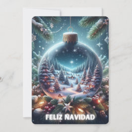 Tarjeta de Navidad  - Feliz Navidad Adorno シーズンカード