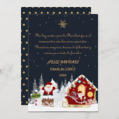 Tarjeta de Navidad Nombre Familia Personalizable シーズンカード (正面/裏面)