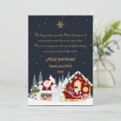 Tarjeta de Navidad Nombre Familia Personalizable シーズンカード (スタンド正面)