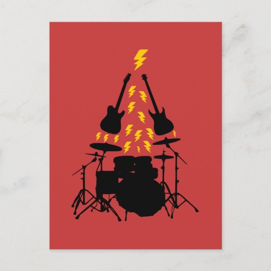 Tarjeta de navidad para músicos Tarjeta de Navidad ポストカード (正面)