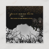 "tarjeta de negocios personalizada  con animal" スクエア名刺 (正面)