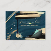 tarjeta de negocios turquesa personalizada 名刺 (正面)