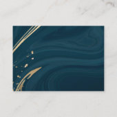 tarjeta de negocios turquesa personalizada 名刺 (裏面)