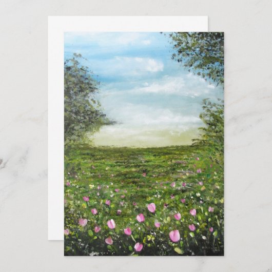 Tarjeta de paisaje  招待状 (正面/裏面)