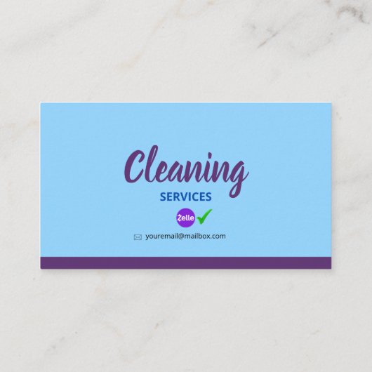 Tarjeta De Presentación Cleaning_Bubble Business C コーリングカード (裏面)