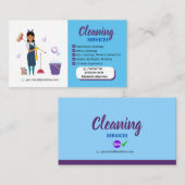 Tarjeta De Presentación Cleaning_Bubble Business C コーリングカード (正面/裏面)
