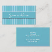Tarjeta de Presentación - Líneas Azules 名刺 (正面/裏面)