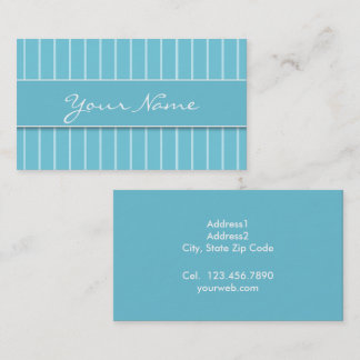 Tarjeta de Presentación - Líneas Azules 名刺