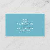 Tarjeta de Presentación - Líneas Azules 名刺 (裏面)