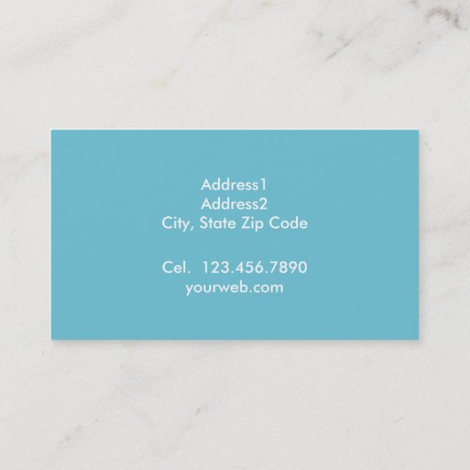 Tarjeta de Presentación - Líneas Azules 名刺 (裏面)