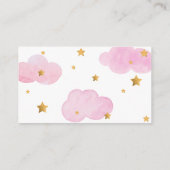 Tarjeta De Recepción Diaper Raffle Moon & Stars p エンクロージャーカード (裏面)