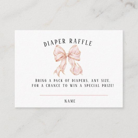 Tarjeta De Recepción Pink Bow Baby Shower Books fo エンクロージャーカード (正面)