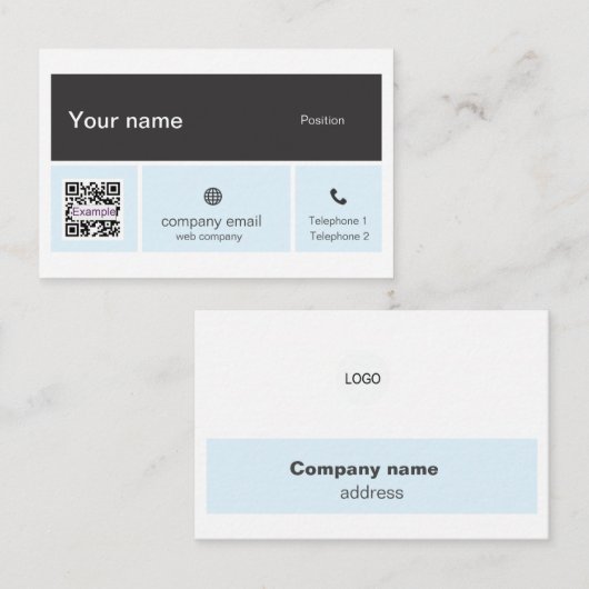 Tarjeta de visita 名刺 (正面/裏面)