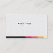 Tarjeta de visita 名刺 (裏面)