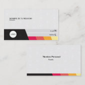 Tarjeta de visita 名刺 (正面/裏面)