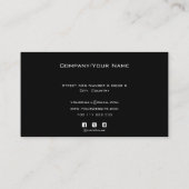 Tarjeta De Visita Add your custom logo circle prof 名刺 (裏面)