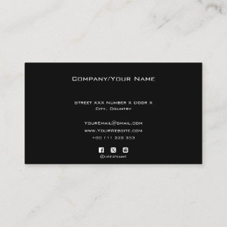 Tarjeta De Visita Add your custom logo circle prof 名刺