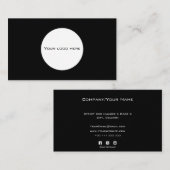 Tarjeta De Visita Add your custom logo circle prof 名刺 (正面/裏面)