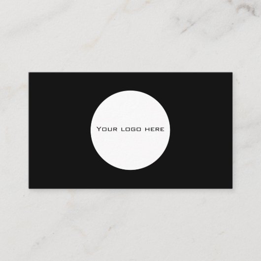 Tarjeta De Visita Add your custom logo circle prof 名刺 (正面)