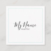 Tarjeta de visita cuadrado スクエア名刺 (正面)