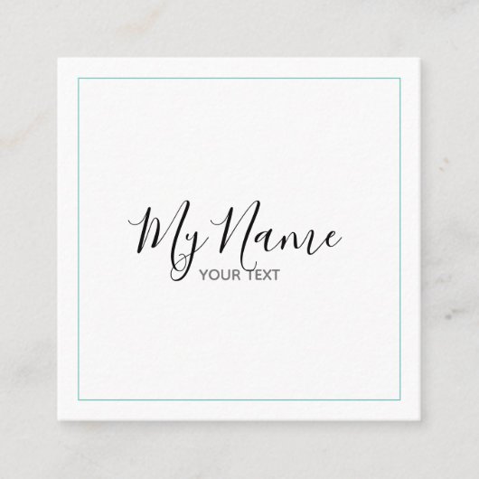 Tarjeta de visita cuadrado スクエア名刺 (正面)