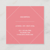 Tarjeta de visita cuadrado スクエア名刺 (裏面)