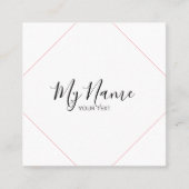 Tarjeta de visita cuadrado スクエア名刺 (正面)