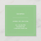 Tarjeta de visita cuadrado スクエア名刺 (裏面)