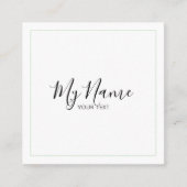 Tarjeta de visita cuadrado スクエア名刺 (正面)