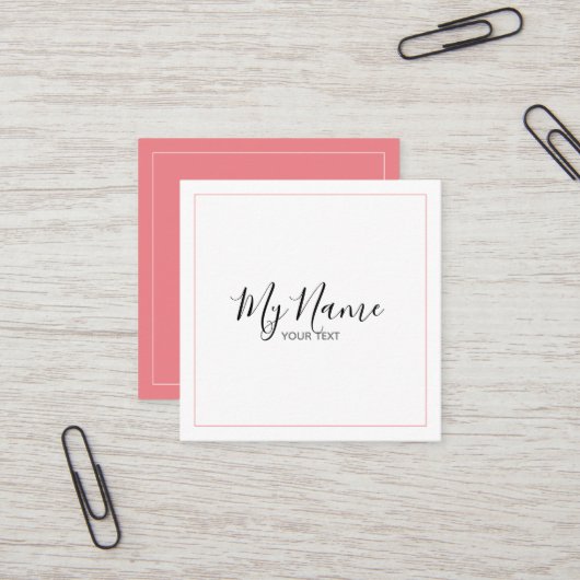 Tarjeta de visita cuadrado スクエア名刺 (正面/裏面インサイチュ)