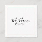 Tarjeta de visita cuadrado スクエア名刺 (正面)