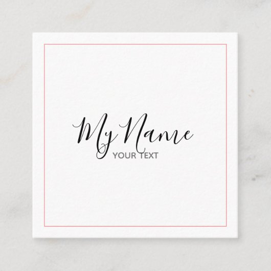 Tarjeta de visita cuadrado スクエア名刺 (正面)