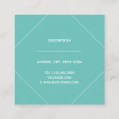 Tarjeta de visita cuadrado スクエア名刺 (裏面)