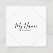 Tarjeta de visita cuadrado スクエア名刺 (正面)