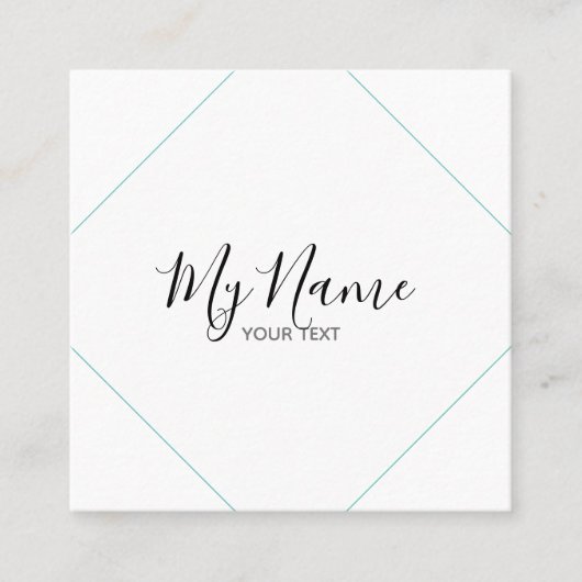 Tarjeta de visita cuadrado スクエア名刺 (正面)
