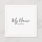 Tarjeta de visita cuadrado スクエア名刺 (正面)