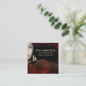 tarjeta de visita de belleza personalizada スクエア名刺 (スタンド正面)