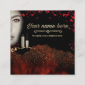 tarjeta de visita de belleza personalizada スクエア名刺 (正面)